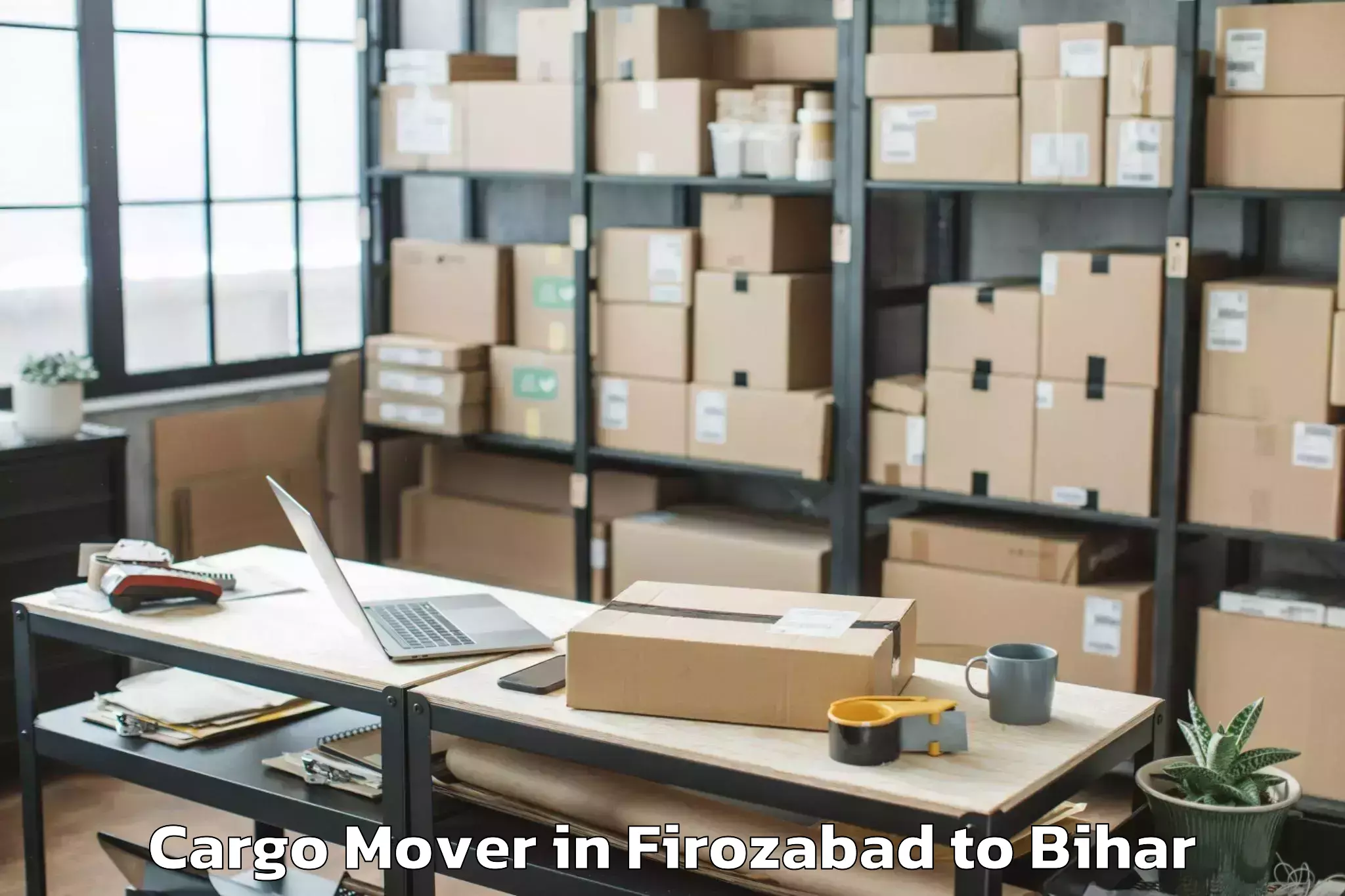 Top Firozabad to Singhia Ii Cargo Mover Available